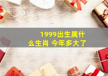 1999出生属什么生肖 今年多大了